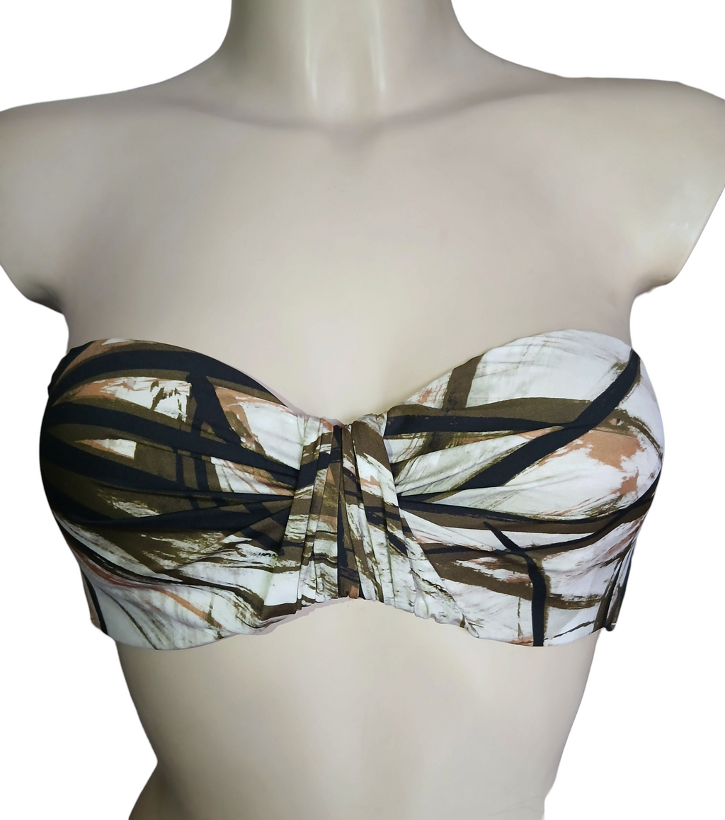 reggiseno bikini a fascia con arricciatura frontale- Collezione Jungle