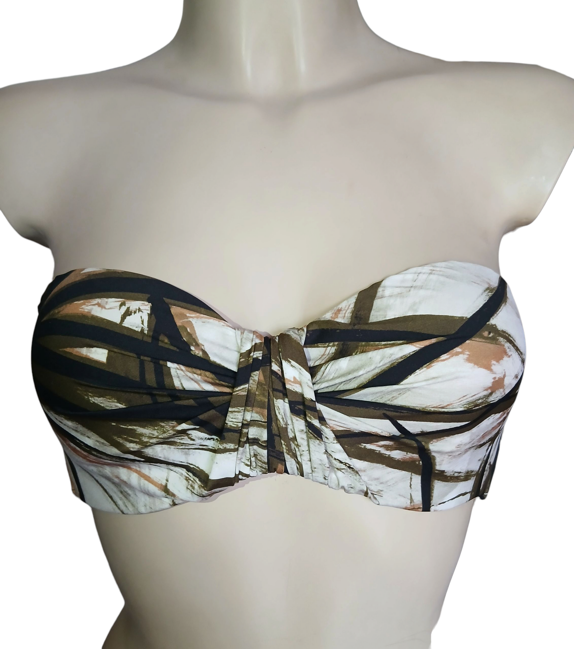 reggiseno bikini a fascia con arricciatura frontale- Collezione Jungle