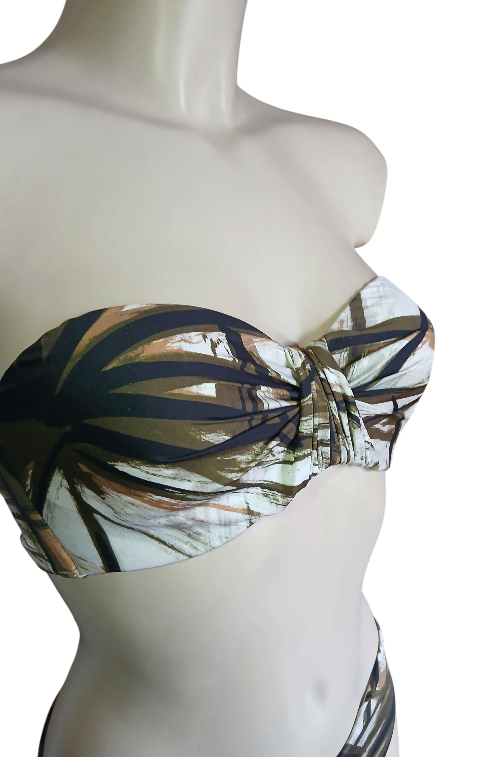 reggiseno bikini a fascia con arricciatura frontale- Collezione Jungle