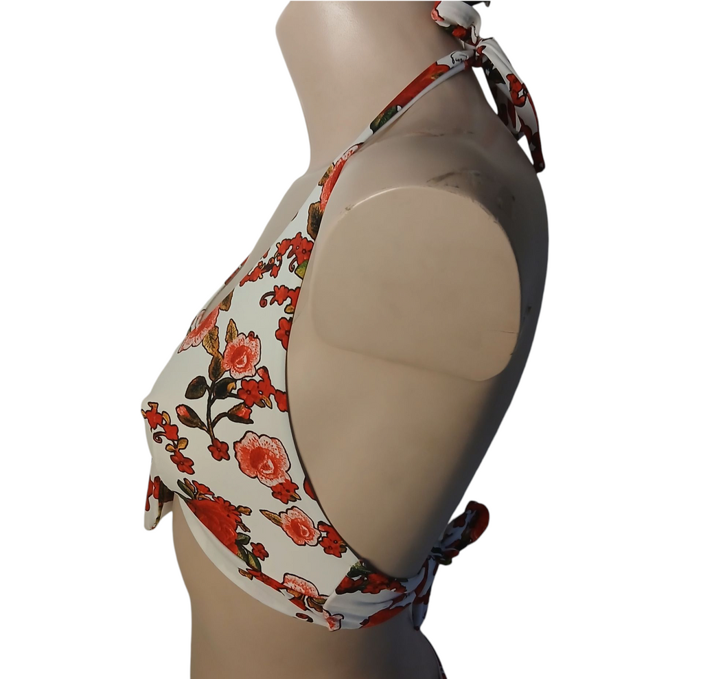 Top Bikini Triangolo con nodo decorativo centrale- Collezione "Rosè d'ètè"