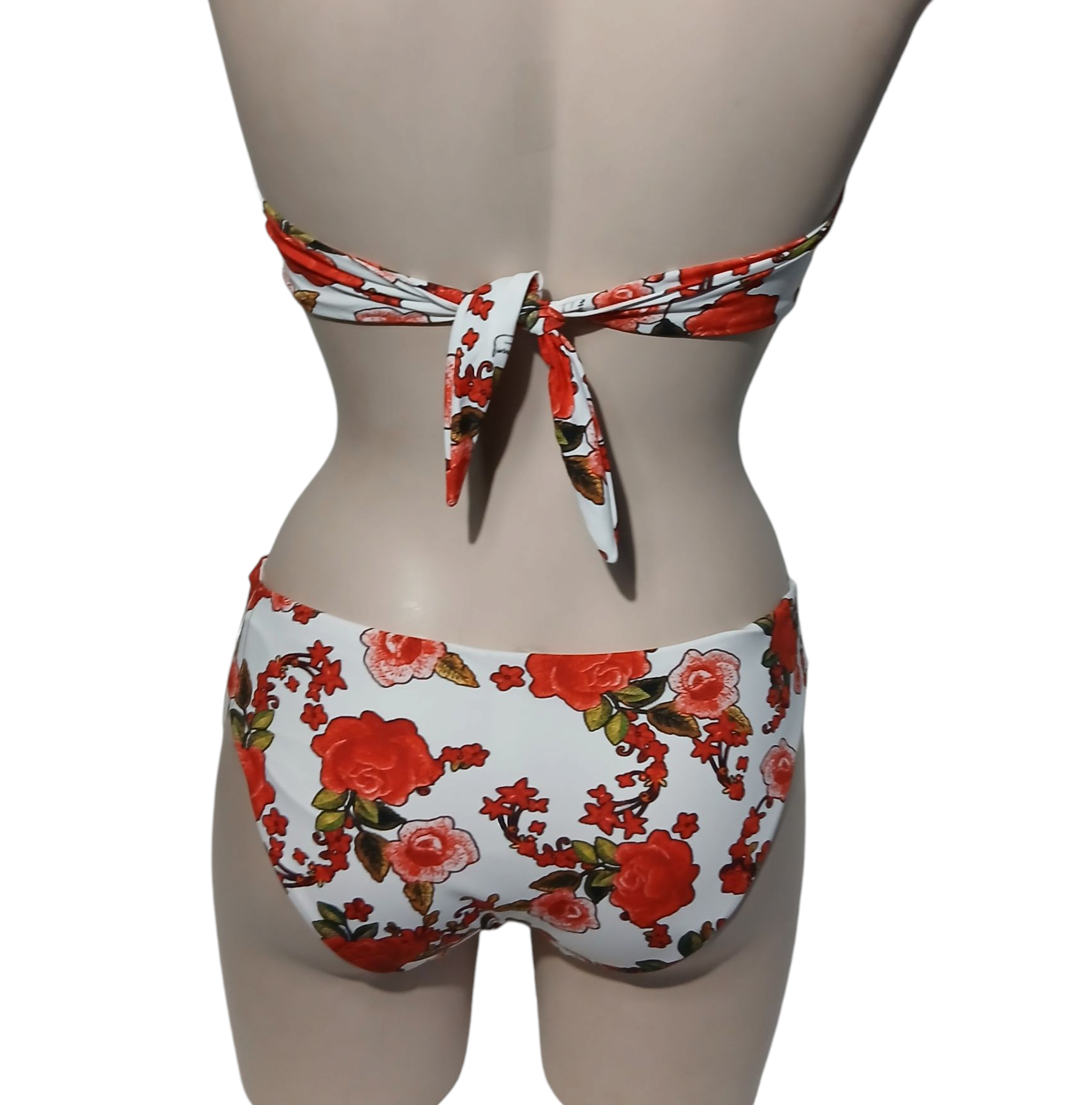 top bikini a fascia con coppe preformate e ferretto-  Collezione "Rosè d'ètè"