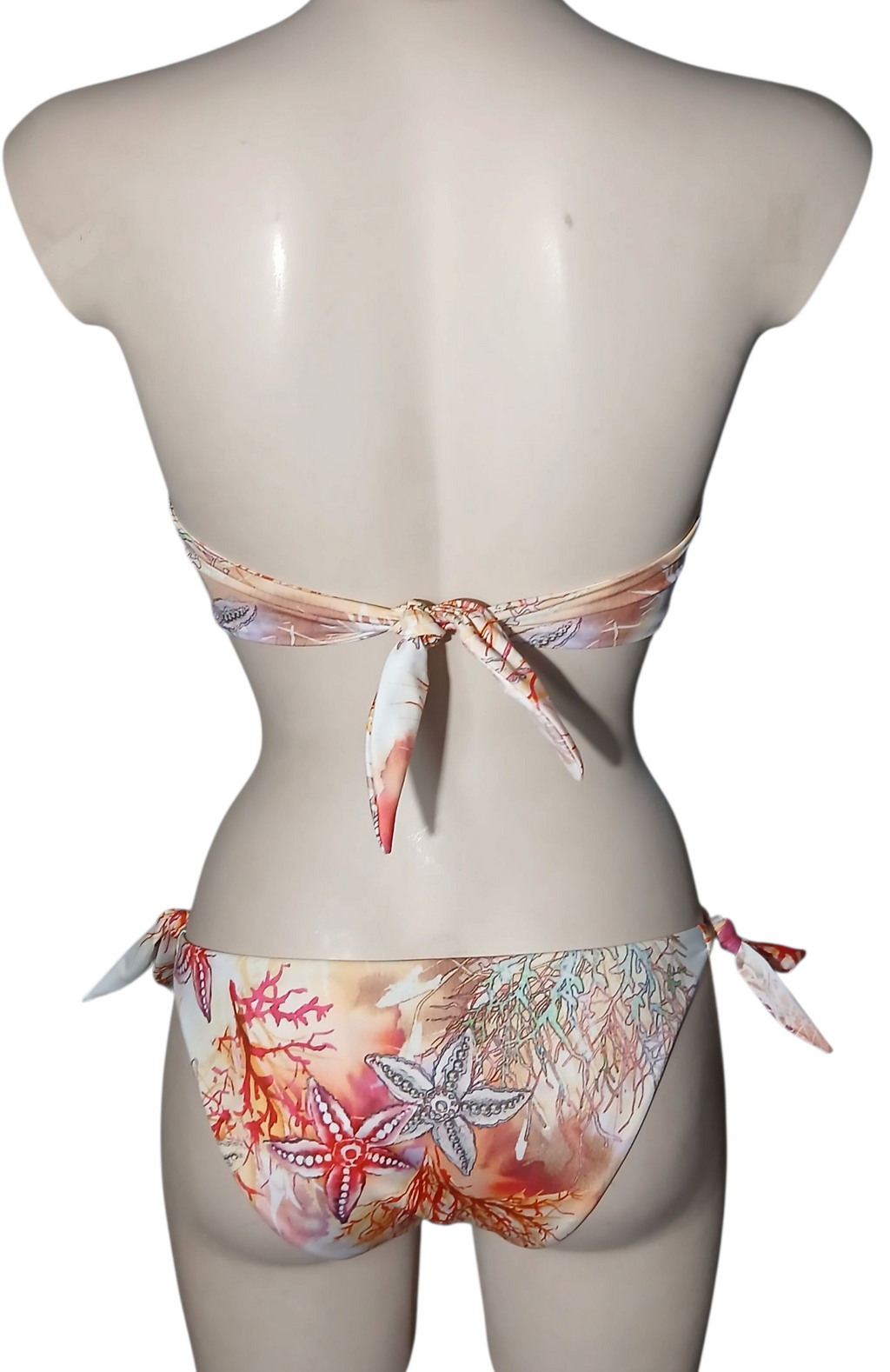 Bikini a fascia con coppe preformate e ferretto- Collezione "Corallo"