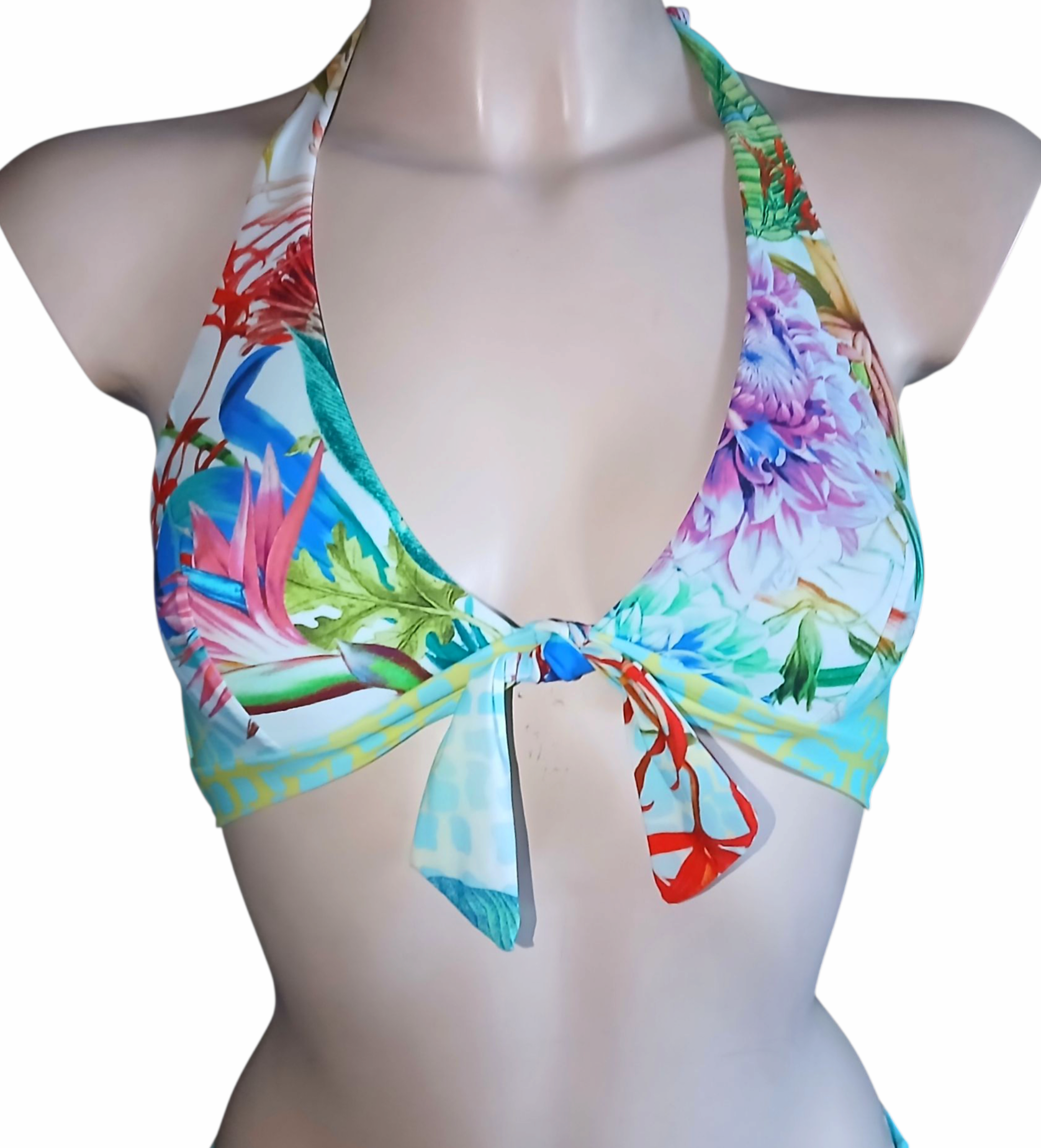 Top bikini triangolo  fantasia marina- Collezione Isadora
