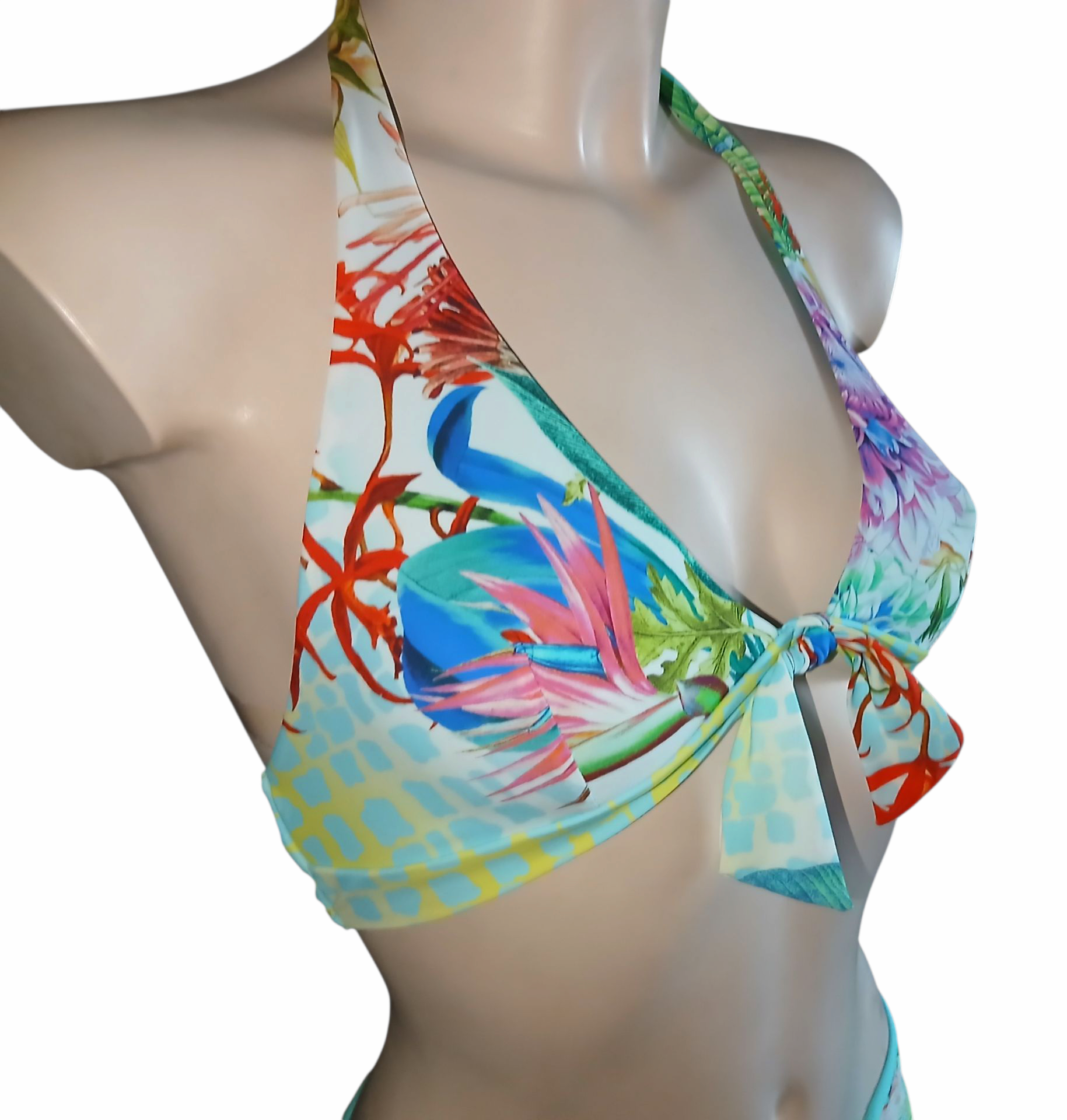 Top bikini triangolo  fantasia marina- Collezione Isadora