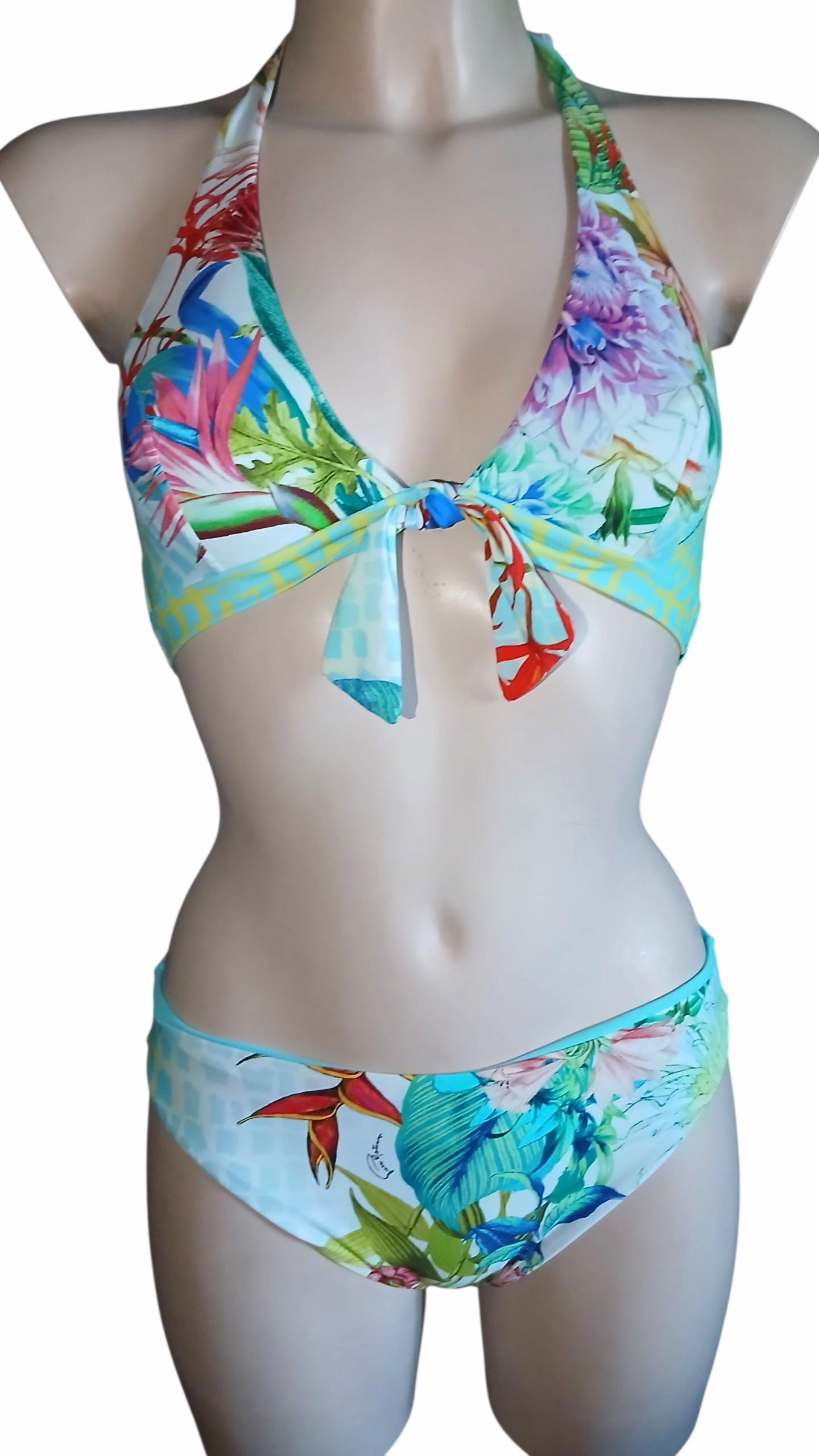 Top bikini triangolo  fantasia marina- Collezione Isadora
