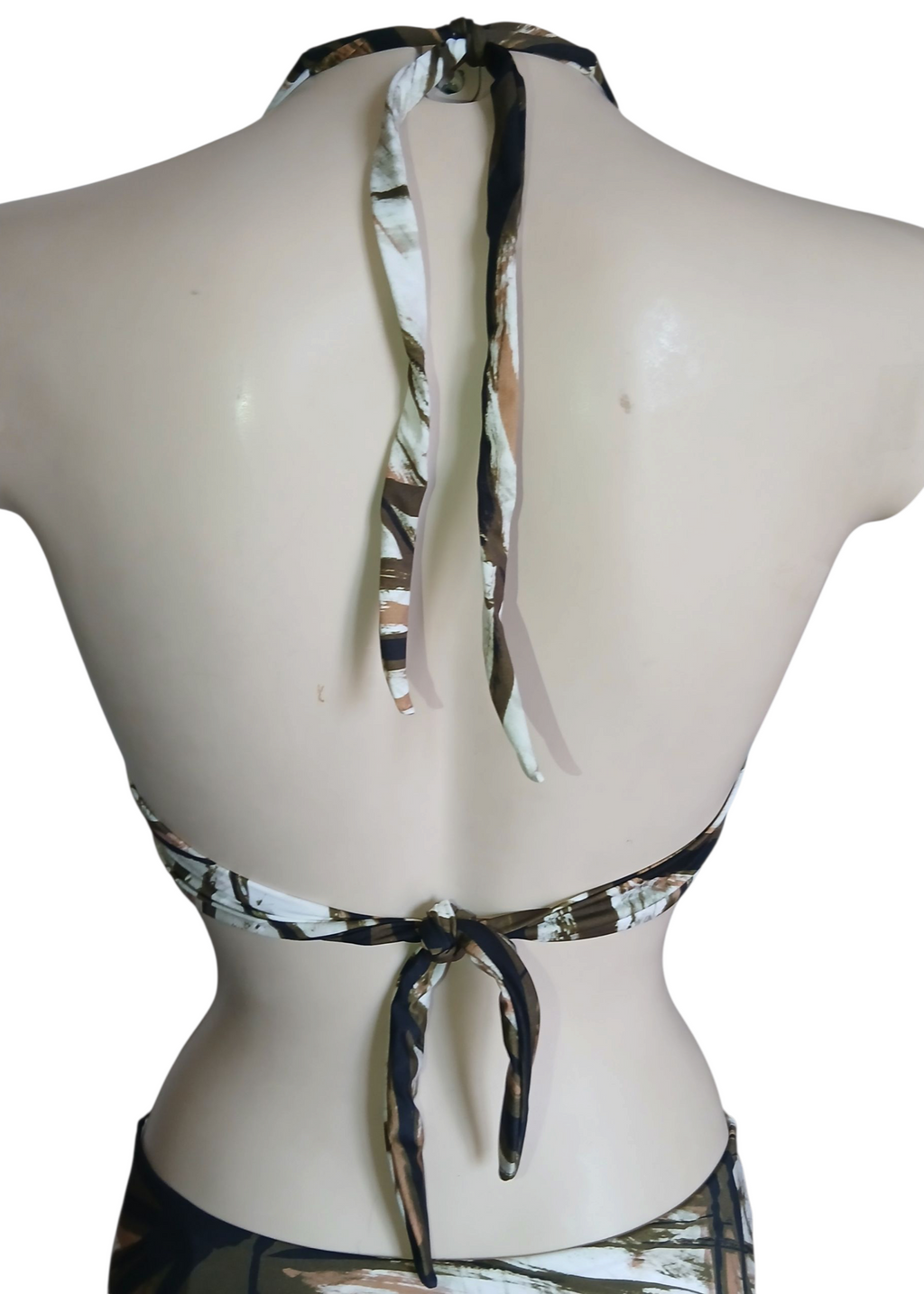 Top bikini triangolo con nodo decorativo- fantasia Jungle