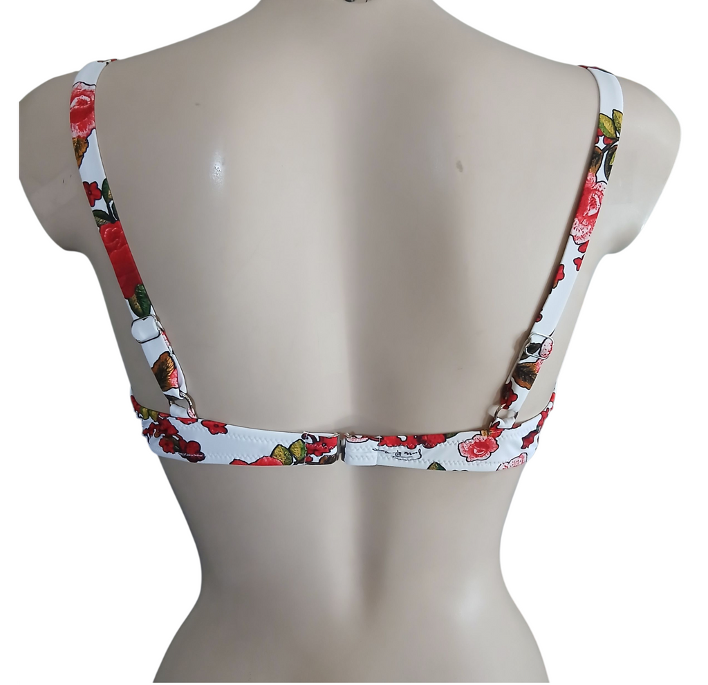 Top Bikini con Coppe Preformate e ferretto-  Collezione "Rosè d'ètè"