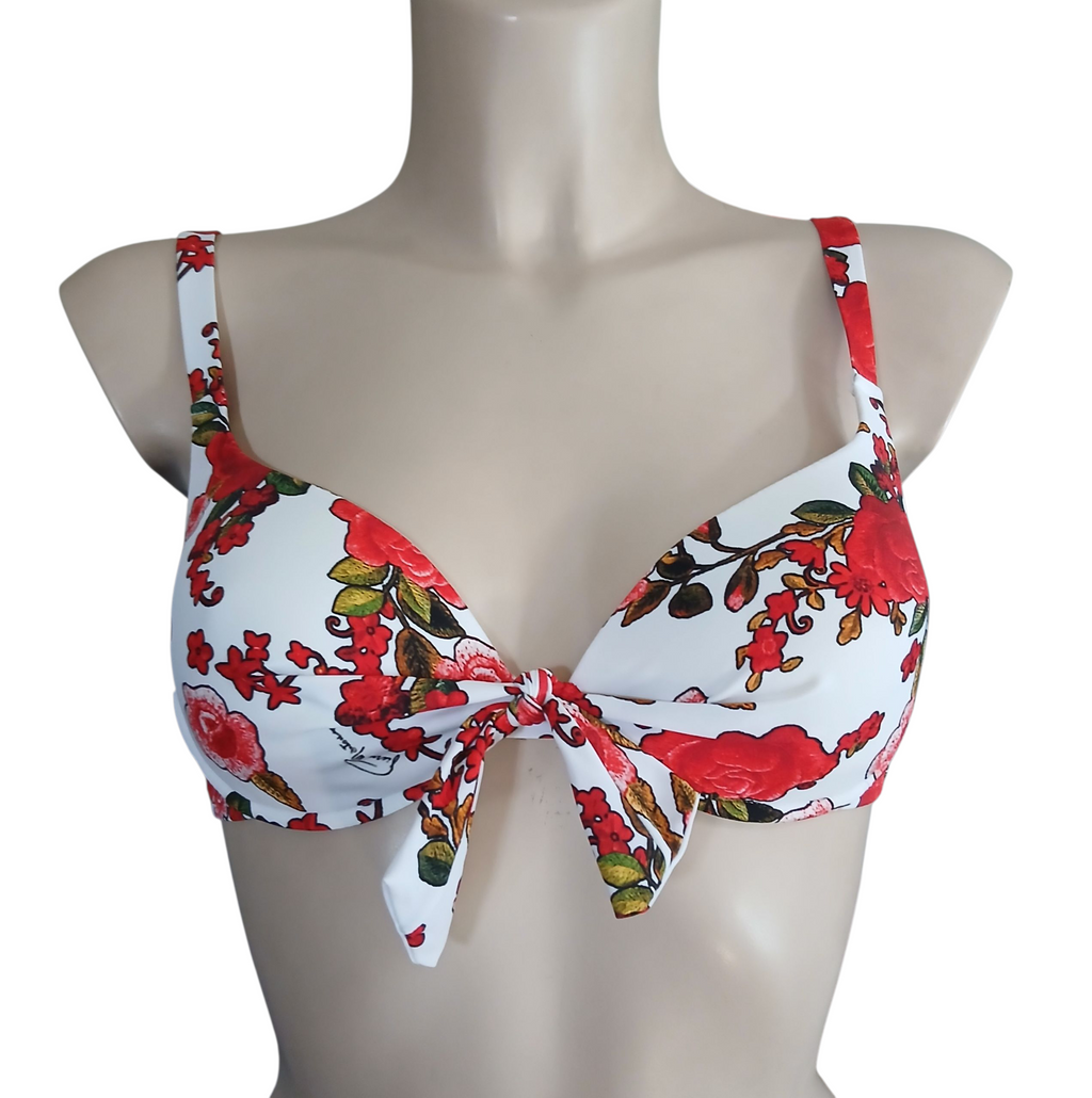 Top Bikini con Coppe Preformate e ferretto-  Collezione "Rosè d'ètè"